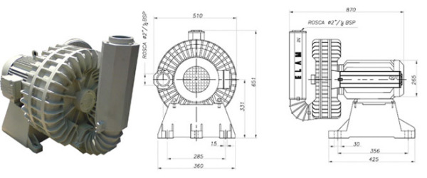 Compressor Radial Duplo Estágio