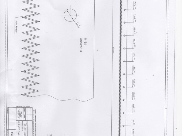 FACA DENTADA PARA EMBALAGEM