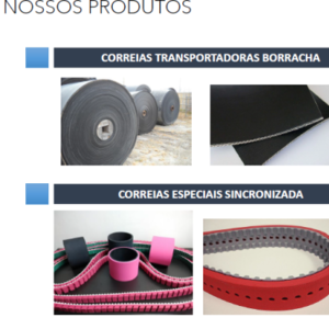Correias, esteiras, rolos e roletes , variadas linhas e modelos